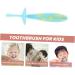 Buy Minkissy Transparent Belly Belt Children's Toothbrush - Manual Milk Tooth Cleaners & Detergent Brush for Kids - Buy Online on GoSupps.com