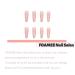 FOAMEE Long Coffin Glitter Sequins Press on Nails - Pink Heart Design | Rhinestone False Nails for Women - Buy Online on GoSupps.com