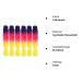 Ombre Braiding Hair Extensions - 6 Pack 24 Inch Pre-Stretched High Temperature Synthetic Hair (C39) | International Shipping - Buy Online on GoSupps.com