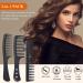URAQT Hairdressing Combs Set 3 Pack Wide Tooth Combs Heat Resistant Anti-static Carbon Hair Brush Hair Comb for Long Wet or Curly Hair Detangling Wide Tooth Comb Set - Buy Online on GoSupps.com
