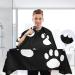 Waterproof Barber Cape - Dog's Paw & Cheetah Haircut Bib for Men & Women | Unisex Hair Cutting Cape - Buy Online on GoSupps.com