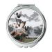 Mirror makeup mirror Bremen Town Musicians Donkey Dog Cat Hahn pocket mirror portable mirror