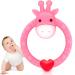 SHARE&CARE BPA Free Silicone Giraffe Baby Teether Toy Set - Pain Relief for Infant Sore Gums, 2 Teething Toys with Storage Case for Baby Shower Gift (Pink) - Buy Online on GoSupps.com