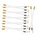 Healeved 12pcs Eyebrow Pencil Sharpener Women Eyebrow Pencil Eyeliner Pencil Eye Brow Pencil White Wooden