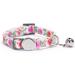 Moonpet Personalized Cat Collar with Name & Phone Number | Safe Heart Rose Design with Bell - Buy Online on GoSupps.com