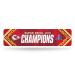 Rico Industries NFL Football Kansas City Chiefs 2024 Super Bowl LVIII Champions Metal sign 10.2 x 38.1 cm Home decoration - bedroom - office - men's cave