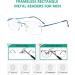 Eyekepper Rimless Reading Glasses for Men - Stylish Rectangle Blue Rimless Readers - International Shipping Available - Buy Online on GoSupps.com