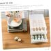 Hohopeti Serving Tray 2pcs Egg Storage Box Containers for Food Drawer Egg Container Kitchen Egg re-usable White 26x34x17cm - Buy Online on GoSupps.com