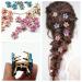 10 Pcs Mini Flower Hair Clips for Girls - Multicolor Crystal Barrettes for Long Braid Hairstyles - Blue Flower Hairpin Hair Accessories - Buy Online on GoSupps.com