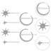 KALLORY Womens Stars and Moon Rhinestone Hair Clips - 6pcs Wedding Accessories - Buy Online on GoSupps.com