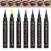 Bellesky Colorful Dual Ended Winged Eyeliner Stamp - Long Lasting & Waterproof Liquid Eyeliner (6 Colors) | Easy to Apply for Beginners & Makeup Artists - Buy Online on GoSupps.com