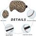 Leopard Print Sleep Mask | Light Blocking Adjustable Eye Mask for Women | Smooth Soft Travel Eye Masks - Deep Rest & Comfort - Buy Online on GoSupps.com