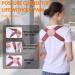 Adjustable Upper Back Brace Posture Corrector - Invisible Hunchback Correction Belt for Pain Relief | Large Pink (132-176 lb - Buy Online on GoSupps.com