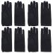 Beaupretty Mens Glives 4pairs Cloth Elastic Premium Dry Spa Inspection Gloves Black Store Male Overnight Moisturizing Skin Hand Cracked Shop Etiquette Cotton Men Covers Ceremonial 22X8.5cm Black