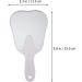 High Definition Tooth Shaped Handheld Mirror - Cute Makeup Mirror with Handle for Women, Men, Girls, Kids - White - Buy Online on GoSupps.com