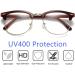 Stylish Half-Frame Blue Light Blocking Glasses for Computer Use - Shop Internationally - Buy Online on GoSupps.com