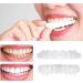Flipped Warmth Veneers Dentures | 2 Pairs Snap-On Comfort Teeth | Adjustable False Teeth for Bad Teeth (Top & Bottom) - Buy Online on GoSupps.com