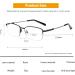 Buy Progressive Multifocal Reading Glasses - Blue Light Blocking Half Frame 2.5x Magnification for Men & Women - International Shipping Available - Buy Online on GoSupps.com
