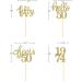 24 Pcs Glitter 50th Birthday Cupcake Toppers for Celebrating Fifty Years Old Birthday Party Decorations (Gold) - Buy Online on GoSupps.com