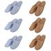 Tianmao 5 Pair Spa Slippers Hausschuhe Hotelslipper Linen slippery guest slippers Frottierlipper 29 * 11cm cotton disposable slipper slippers for spa party guests hotel and travel 3 brown 3 blue