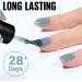 TOMICCA Grey Blue Jelly Gel Nail Polish - Sheer Teal Color, Quick Dry & Soak Off U V Gel Nails for DIY Nail Art - Buy Online on GoSupps.com