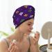 Buy Purple Mardi Gras Microfiber Hair Towel | Soft Super Absorbent Wrap for Long Curly Thick Hair - Quick Dry Coral Velvet - Buy Online on GoSupps.com