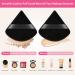 Auauy 8 Pcs Triangle Makeup Powder Puff | Washable & Reusable Sponge for Loose Powder & Foundation | Black Makeup Tool - Buy Online on GoSupps.com