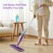 MEXERRIS Microfiber Spray Mop for Floor Cleaning - 360 Rotatable with 2 Refillable Bottles - Ideal for Hardwood, Laminate, and Tile Floors - Includes 3 Reusable Pads and 1 Scrubber - Purple - Buy Online on GoSupps.com