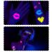 UV Neon Heart Luminous Temporary Tattoo for Bride Wedding and Parties - Waterproof Stickers for Women & Men - Neon Heart Design - Buy Online on GoSupps.com