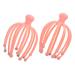 BCOATH 2 piece of head massager scalp massage device Handicapistic massage clerk Headklow massager scalp massager Massage device for the scalp multifunction massage device