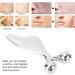 3D Facial Massager Body Slimming Roller Double-Sided Rolling Metal Ball Design Skin Care Massager with Gua Sha Function Ideal for Facial Care and Stress Relief - Buy Online on GoSupps.com