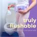 Violet Vibes Moisturizing Flushable Bathroom Wet Wipes for Women - Aloe Coconut Rose - 80 ct Pack - Buy Online on GoSupps.com