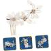 MAGICLULU Flower Comb Bridal Hair Accessory Wedding Hair Comb Combs Tiara Wedding Hair Accessories Wedding Bridal Hair Comb Crystal Hair Comb Crystal Bridal Hair Comb The Flowers Headgear - Buy Online on GoSupps.com