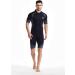 ZCCO Men's 1.5mm Shorty Wetsuit - Premium Neoprene, Back Zip, Short Sleeve for Diving, Spearfishing, Snorkeling, Surfing - Buy Online on GoSupps.com