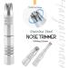 German Stainless-Steel Manual Nose Ear Hair Trimmer for Men Women Battery-Free Hairs Puller Clippers Grooming Travel Kit Gadget - Buy Online on GoSupps.com