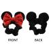 Minnie Mouse Velvet Scrunchies with Sequin Bows - 4 Pcs Hair Bands for Women, Girls, Kids in Yellow, Red, Blue, Ivory - Buy Online on GoSupps.com