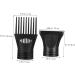 HAPINARY 2 Pcs Hair Dryer Nozzle Comb Hair Dryer Smoothing Nozzle Blow Dryer Part Flat Collector Plastic - Buy Online on GoSupps.com