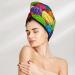 Buy Brightly Colored Cupcake Hair Towel Wrap | Quick Drying Turban with Button | Perfect for Effortless Hair Drying | International Shipping - Buy Online on GoSupps.com