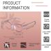 FONHCOO TR90 Blue Light Blocking Glasses - Round Computer Eyeglasses for Women Men (Purple) - Buy Online on GoSupps.com