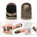 Adjustable Metal Sewing Thimble Finger Protector Set | 4 Piece Hand-Working Needlework Fingertip DIY Sewing Tools - Buy Online on GoSupps.com