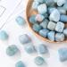 Natural Crystal Stone Blue Aquamarine Protolith Tumbled Stone Reiki Crystal Home Decor Garden Flower Decorative - (Size: 50g) - Buy Online on GoSupps.com
