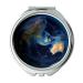 Mirror earth makeup mirror Earth Globe Sea Trenches Earth's Crust Space makeup mirrors pocket mirror portable mirror