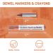 DEWEL Wood Furniture Markers & Filler Sticks Repair Kit - 18 Colors Touch Up for Scratches Stains & Dents - Perfect for Wooden Surfaces & Floors - Buy Online on GoSupps.com