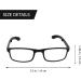 EXCEART 3.50 Nearsighted Folding Reading Glasses - Black Myopia Eyewear with Portable Case for Long Distance Viewing - Buy Online on GoSupps.com