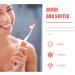 Iwowhero 4-Piece Travel Toothbrush Set | Portable Nylon Oral Care Accessories for International Travel - Buy Online on GoSupps.com
