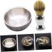 Minkissy 2-Piece Key Bowl Shaving Set for Men | Stainless Steel Grooming Tools & Brushes | Essential Accessories for Men's Shaving - Buy Online on GoSupps.com