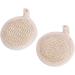 GLEAVI 4 Pcs Bath Towel & Scrubber Set - Natural Loofah Sponges & Back Scrubber for Shower - Bath Supplies for a Relaxing Experience - Buy Online on GoSupps.com