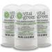 Crystal Potassium Alum Deodorant - Unscented Mineral Deodorant For Men Women And Athletes - 2.12oz / 60 g (3 Units)
