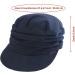 ColorSun Women's Soft Cotton Newsboy Cabbie Cap Beret Hat in Navy Blue - Stylish Painter Visor Baseball Cap - Buy Online on GoSupps.com