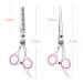 Sirabe Hair Cutting Scissors Set - 9 Pcs Hairdressing Kit for Professional Barber Salon & Home Use - Thinning Scissor, Neck Duster, Leather Case - Men, Women, Pet - Pink - Buy Online on GoSupps.com